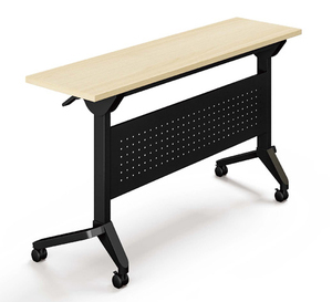 培训桌会议桌多功能可移动折叠办公桌长条阅览桌翻板台桌带轮