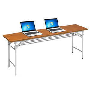 简约时尚会议长条桌辅导班培训桌两人办公可折叠会议桌椅购满包邮