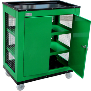 老A 零件车 绿色 网式工具推车 零件柜A款三层网式工具车工具柜