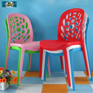 塑料椅子餐椅时尚创意家用宜家咖啡椅洽谈椅个性设计师椅子接待椅