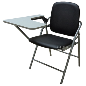 厂家直销 高档皮艺 培训椅 写字板椅 写字椅 教学椅 记者椅