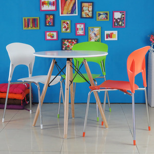 特价宜家家用创意餐椅简约现代塑料椅子麻将椅洽谈咖啡椅休闲椅