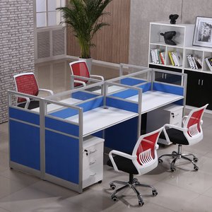 办公家具办公桌简约时尚屏风卡位组合电脑桌现代职员办公桌