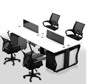 办公家具4人屏风职员办公桌椅组合简约现代电脑桌办工作位员工桌